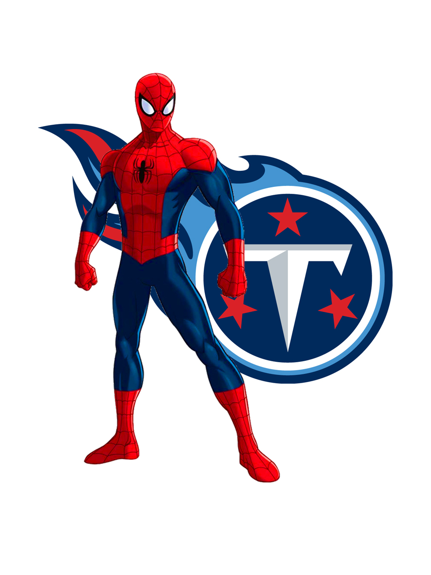 Tennessee Titans Spider Man Logo iron on paper